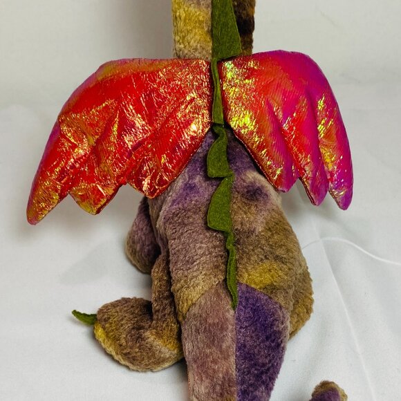 VNTG "SCORCH" 1998 Magical Mystery Dragon With Wings Ty Beanie Baby 7" MWMT - Picture 3 of 7